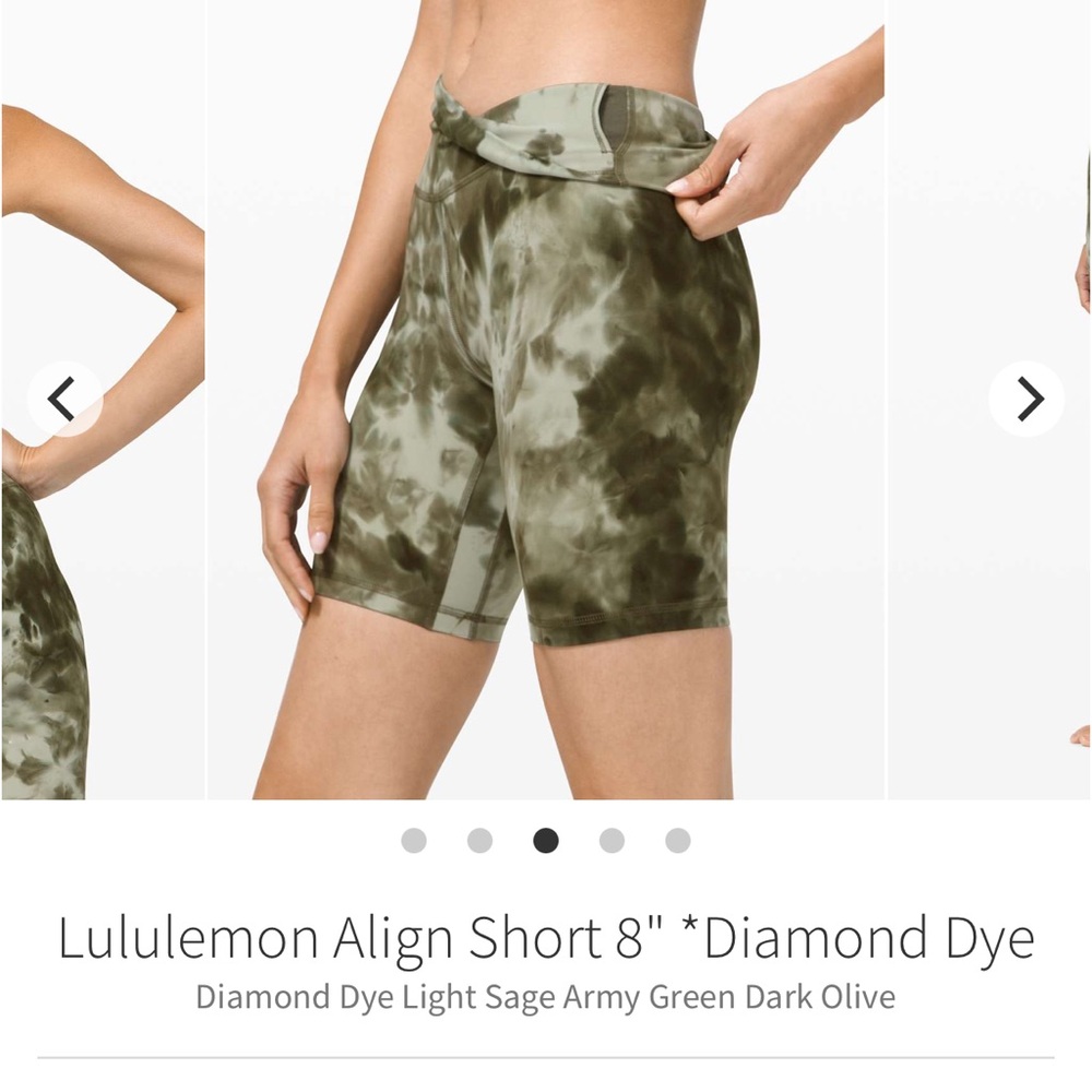 Lululemon Diamond Dye Align Shorts